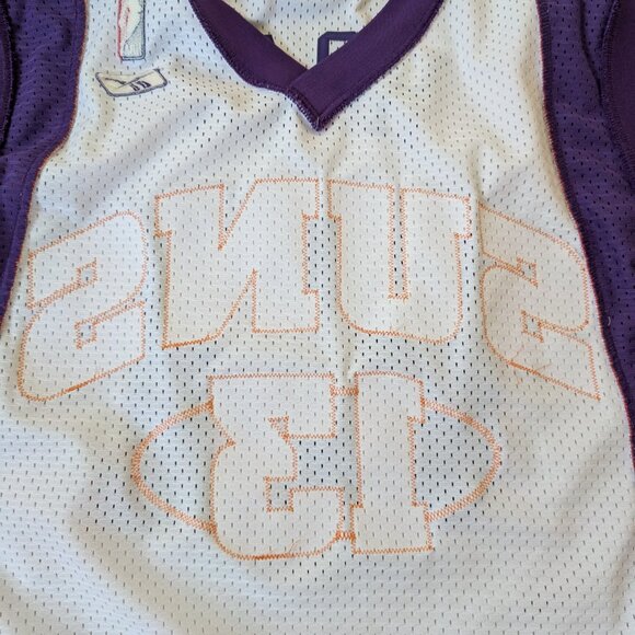 Vintage Y2K REEBOK Authentic NBA Phoenix Suns Steve Nash #13 Basketball Jersey L - Picture 10 of 11